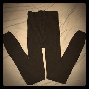 Simply Vera by Vera Wang Black Ribbed Leggings